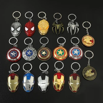 Disney Marvel Kolye Anahtarlık Erkekler için Avengers Metal çanta anahtarlığı Marvel Süper Kahraman Anahtarlık şişe açacağı Aksesuarları Hediye