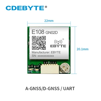 EBYTE 5 adet / grup Konumlandırma İzleme Modülü E108-GN02D GPS GLONASS Kablosuz Geliştirme Kurulu BDS UART SPI GPIO