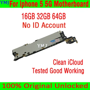 Fabrika Unlocked iphone 5 Anakart için Ücretsiz iCloud 100% Orijinal İOS Sistemi İle iphone 5 5g için Anakart İyi Test Edilmiş
