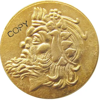 G (07)boğazda PANTİKAPAİON 340BC Sertifikalı AU Antik Yunan Sikke Altın Kaplama Altın NADİR kopya para