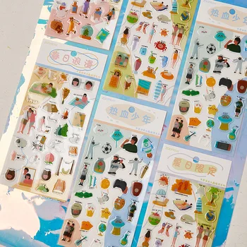 Gezisi Günlük Yaşam Epoksi Etiket Sevimli Deco Kore Etiket Kırtasiye Scrapbooking Albümü Günlüğü Planlayıcısı Dıy Zanaat