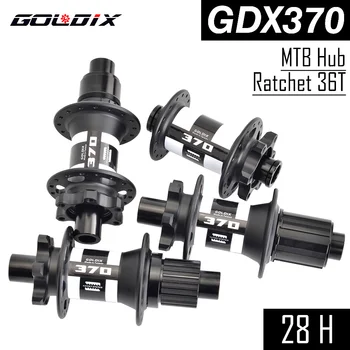 GOLDIX GDX370 Bisiklet Hub Mühürlü Rulman 6 cıvata disk fren J-Bend 28 Delik Cırcır 36T BOOST MTB Hub Shimano HG MS XD