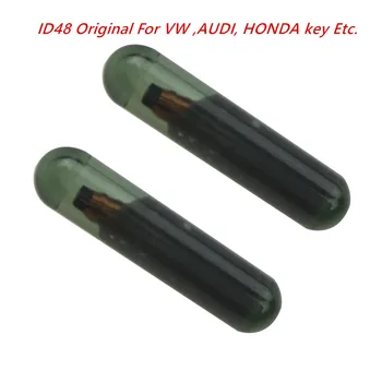 ID48 Transponder Çip Orijinal ıd - 48 Cam Anahtar Çip VW Anahtar Audi Skoda Honda KD ID48 cam çip otomatik transponder çip 48