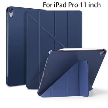 Ipad Pro için 11 2020 2021 için iPad Pro 2021 2018 1st 2nd 3rd Nesil Akıllı Kapak Dönüşümü Standı Kapak Uyku Funda