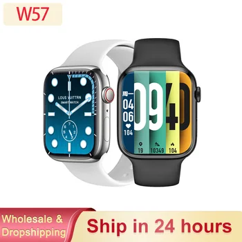 IWO W57 Akıllı izle Serisi 7 Bluetooth Çağrı Su Geçirmez NFC Siri Erkekler Kadınlar Smartwatch ıwo 15 Pro Max iPhone Samsung için