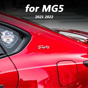 ıçin MG5 2021 2022 Araba dış dekorasyonu aksesuarları DIY yan gövde mektup yama payetler 1 adet