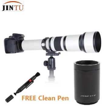 JINTU 650 - 1300mm (2X - 1300-2600mm) Telefoto zoom canon lensi EF-Montaj 80D T8 T8i T7i T7s T7 T6s T6i T6 T5 SL3 SL2 90D