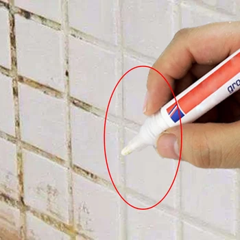 Kalıp Geçirmez Karo Beyaz işaret kalemi Boşlukları Tamir Dolum Harç Tazeleme Duş Banyo Boya Temizleyici Dolum Porselen Ajanlar Duvar