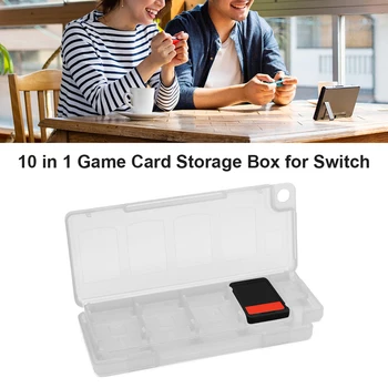 Kart Durumda 10 in 1 kart tutucu Oyun Kartı Koruyucu saklama kutusu Kapak Oyun kartı tutucu Kılıf Organizatör Nintendo Anahtarı için