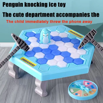 Kaydet Penguen Tarafından Vurma ve Smashing Buz Küpleri ve Buz kırıcı Yapı Taşları çocuk Masa Oyunu Eğitici Oyuncaklar