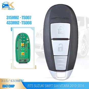 KEYECU OEM 2 Düğmeler akıllı anahtar Kart 315 MHz/433 MHz PCF7953XTT ID47 Çip Suzuki Swift için SX4 Vitara 2010-2015 FCC: TS007 / TS008