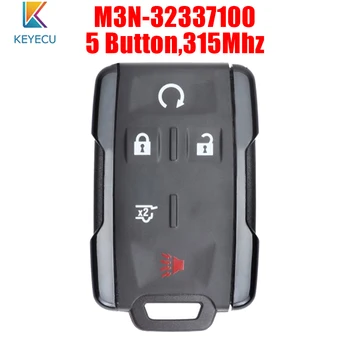 KEYECU Uzaktan Araba Anahtarı Fob 315MHz için 5 Düğmeler Chevrolet Tahoe Suburban GMC Yukon 2014 2015 2016 2017 2018 FCC: M3N-32337100