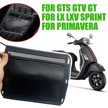 Koltuk altında saklama çantası Vespa GTS 300 GTV 250 Primavera 150 Sprint 125 50 LX LXV PX Motosiklet Aksesuarları Deri Alet Çantası