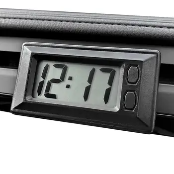 LED Araba Dijital Saat Araba Dijital Saat Pil Kumandalı Araba Dashboard Dijital Saat LED Saat Araç Yapışkanlı Mini Dekor İçin