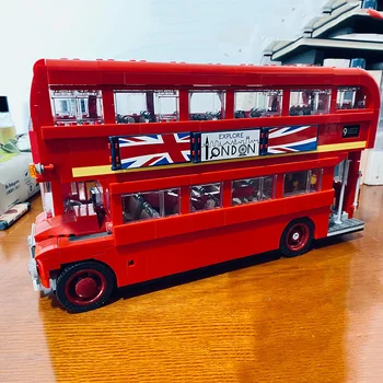 Londra Çift Katlı Otobüs Yapı Taşları Tuğla Oyuncaklar Kiti Modeli 1711 ADET 10258 21045