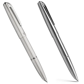 Majohn Ti200 Titanyum Alaşımlı Metal dolma kalem İnce Boyutu / 14 K Altın 0.5 mm Dönüştürücü İle Ofis İş Yazma Mürekkep Pürüzsüz Kalem