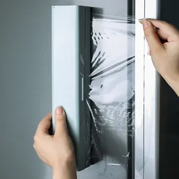 Manyetik streç sarma Dağıtıcı Rulo Durumda Plastik Wrap Dağıtıcı Kesici Koruyucu Film Kutusu Mutfak Aksesuarları gıda plastik