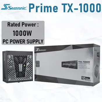 Mevsimsel Başbakan TX - 1000 Güç Kaynağı Anma 1000W 100-240V PFC 135mm Oyun PC Güç Kaynağı Intel AMD Bilgisayar Gümüş renk