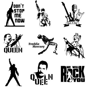 Moda Freddie Mercury Kraliçe Bant Araba Sticker Oto Çıkartmaları Yağ depo kapağı Araba-styling Özel Aksesuarlar ve Çıkartması Wrap Vinil