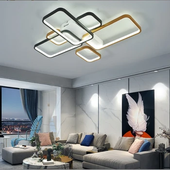 Modern LED Tavan Lambası Akıllı Ev Alexa Avize için Uygun Oturma Odası Yatak Odası Çalışma Odası Basit İç Kolye Lamba