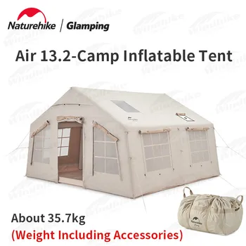 Naturehike Hava 13.2 Şişme Kamp Çadırı 3-4 Kişi 13㎡Hızlı Yapı 600D Polyester Projeksiyon Ekranı İle Nefes Çadır