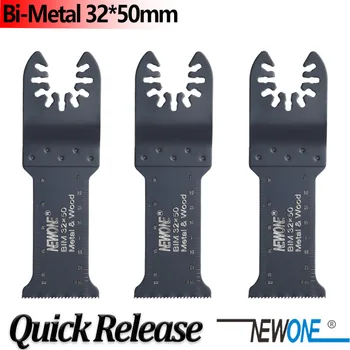 NEWONE Bi-Metal Salınımlı Çok Amaçlı Bıçak Salınımlı Çok Araçları Aksesuarları için Ahşap, Sert Malzeme ve Metal Kesme