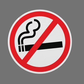 Ofis sigara içilmez işareti serin hediye duvar sticker işareti etiket pencere instagram için uygun