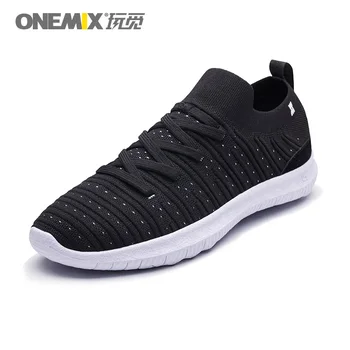 ONEMIX 2023 satış Loafer'lar Erkekler rahat düz ayakkabı ışık Tenis Masculino Zapatos Hombre Sapatos açık koşu ayakkabıları