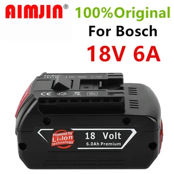 Original18V 6000mah şarj edilebilir lityum iyon batarya için Bosch 18V 6.0 A yedek pil taşınabilir yedek BAT609
