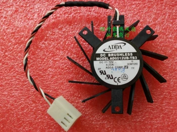 Orijinal ADDA AD0512UB-TB3 DC12V 0.22 A 3 satır delik aralığı 2.7 * 3.5 mm grafik kartı fanı