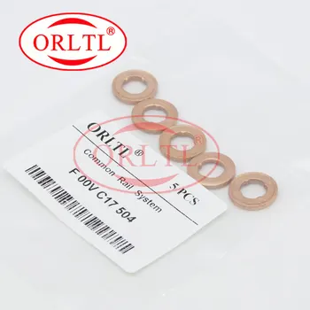 ORLTL 30 Adet FooVC17504 bakır conta halkası boyutu: 7.1*15 * 2mm F ooV C17 504, FooV C17 504 meme ısı kalkanı kalınlığı=2mm