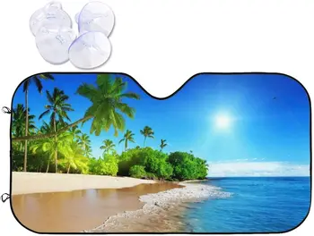 Plaj Cam Güneş Gölge Koruyucu araba güneşliği Blokları UV Işınları Güneşlik (55