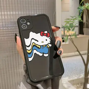 Pochacco Sevimli Anime Sanrio Hellokittys Cep Telefonu Kabuk Kawaii Karikatür Kuromi Çift İphone için Uygun 13/12 Kabuk Kız Hediye