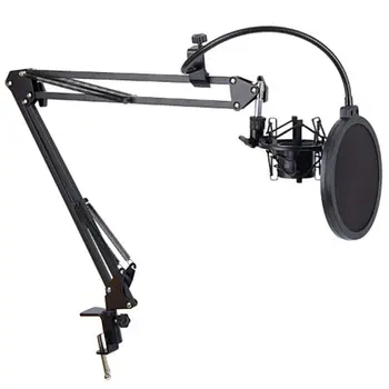 Pro Masaüstü Mikrofon Süspansiyon Makas Kol Mikrofon Standı Masa Montaj Kelepçesi Samson Mavi Yeti Kartopu