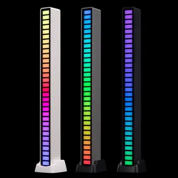 RGB Pikap Işık Müzik Ses Kontrolü Ritim Masaüstü Harici LED Lamba 