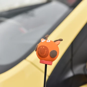 Serin zürafa Eva dekoratif araba anten Topper topları turuncu araba moda dış aksesuarlar