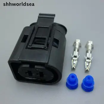 Shhworldsea 2 Pin Dişi 1-967412-2 0-965695-1 Su Geçirmez Otomatik Soket Elektrik Mühürlü Otomatik Konnektör VW Audi İçin