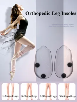 Silikon Ortopedik ayakkabı tabanlığı O / X Bacak Tipi Valgus Varus Düzeltme Plantar Fasiit jel ayakkabı astarı Mıknatıs Masaj Ayak Bakımı