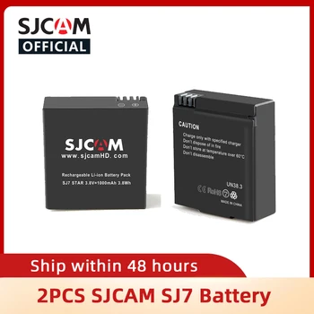 SJCAM SJ7 2 ADET Pil 3.8 V 1000mAh 3.8 Wh Şarj Edilebilir li-ion pil SJCAM SJ7 Yıldız Eylem Kamera