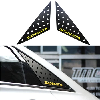 Spor Arka C Pillar Pencere Üçgen Delik Maskesi Paneli Kapak Trim Koruyucu Aksesuarları Hyundai Sonata 2011 2012 2013 2014