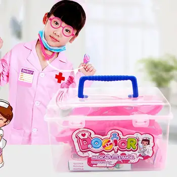 Stetoskop Doktor Oyuncak Renkli Basit Tasarım Renkli Mini Doktor oyuncak seti Çocuklar için Doktor Oyuncak Mini Doktor Oyuncak