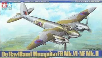 Tamiya 61062 1/48 Uçak model seti De Havilland Sivrisinek FB Mk.VI/NF Mk.II Model Oluşturma