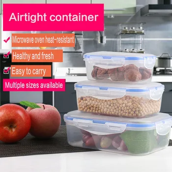 Taşınabilir yemek kabı plastik yemek kabı yemek depolama gıda hazırlama yemek kabı yeniden kullanılabilir mikrodalga fırın konteyner ev kutusu