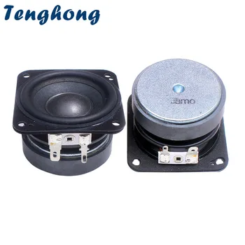 Tenghong 2 adet 2 İnç 55MM 8 Ohm 10W tam aralıklı hoparlör Kauçuk Kenar Dijital Bluetooth Küçük Hoparlör Ses Aksesuarları