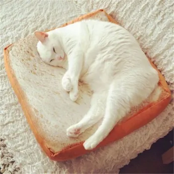 Tost Ekmeği Kedi Yastık Köpek Pet Malzemeleri Yatak Mat Yumuşak Peluş Koltuk Minderi Hediyeler CB