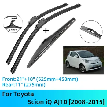 Toyota Scion ıQ için AJ10 Ön Arka Silecek Bıçakları Fırçalar Kesici Aksesuarları J U Kanca 2008-2015 2008 2009 2010 2011 2012 2013