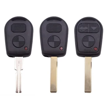 Uzaktan Anahtar kılıflı anahtar Değiştirme 2/3 Düğmeler BMW E31 E32 E34 E36 E38 E39 E46 Z3 Z4 İle HU58 / HU92 Bıçak Araba Aksesuarları