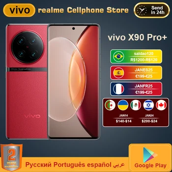VİVO X90 Pro Artı 5G Cep Telefonu Snapdragon 8Gen2 2K E6 AMOLED 80W Şarj 50W Kablosuz Şarj 64MP IMX758 Kamera IP68 NFC Telefon