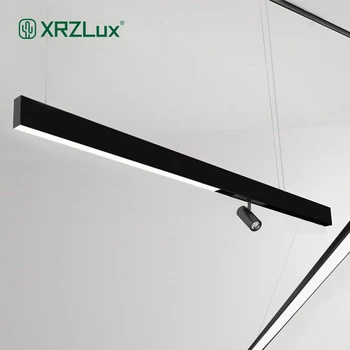 XrzLux 1 m Kapalı hüzme aydınlatma Raylı Manyetik Tavan Sistemi DC24V Alüminyum Kolye Mıknatıs Aydınlatma Armatürü Led monte lamba