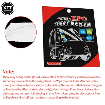 XZT 2-3 Adet Otomobil Cam Elektrostatik Çıkartmalar 9.5 cm * 9.5 cm Araba Statik Sticker Oto İç Aksesuarları